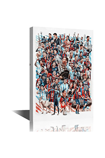 Today Idea ملصق فني جداري من قماش نجم كرة القدم ميسي من باريس سان جيرمان، مقا...