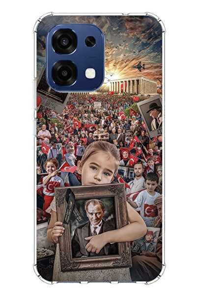 TechTree حافظة سيليكون متوافقة مع هاتف اوبو A6 برو من أتاتورك أناميكابير مطبوع