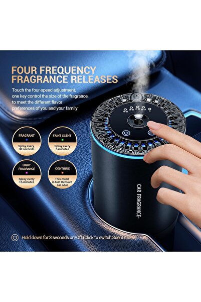 BORTONY Car Diffuser Humidifier Star Projector 150ml LED Aromatherapy Diffuser