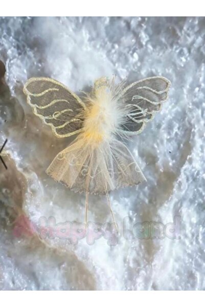 Happyland Christmas Pine Tree White Angel Decor Ornament 10 Cm 1 Piece New Ye...