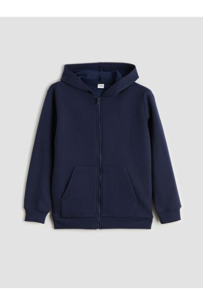 LC Waikiki Lcw Kids Hooded Boys' Thick Zippered Sweatshirt