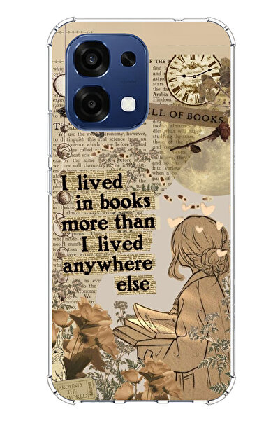 TechTree حافظة سيليكون ريترو مطبوع متوافقة مع هاتف اوبو A6 برو