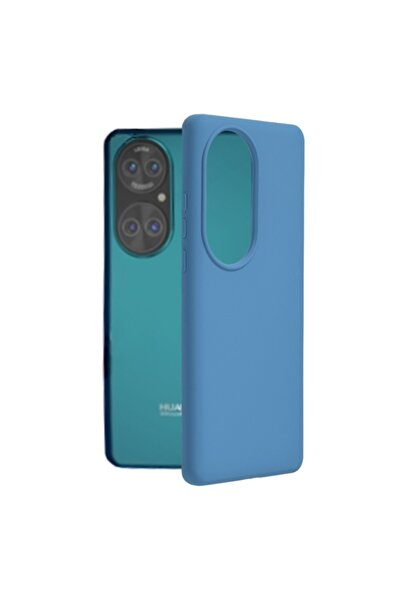 OEM Huawei P50 Protective Case, Silicone, Denim Blue - Style and durability in one product