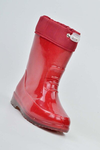 Ayder Waterproof Plush Inside Children's Rain Boots Plastic Boots 3063