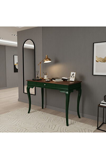 Wooding Mobilya 80 Cm Masif Rustik Yeşil Ceviz Dresuar