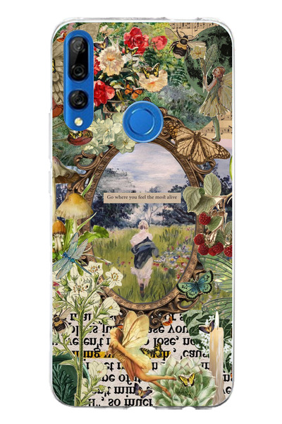 TechTree Huawei Y9 Prime (2019) Compatible Green Nature Printed Silicone Case