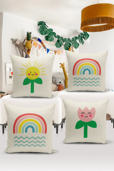 Filamente Set de huse de pernă 4 bucăți pentru cameră pentru copii imprimat d...