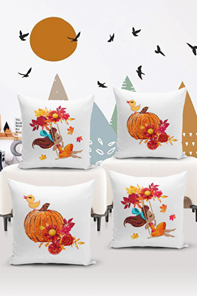 Filamente Set de huse de pernă 4 bucăți pentru cameră pentru copii imprimat digital