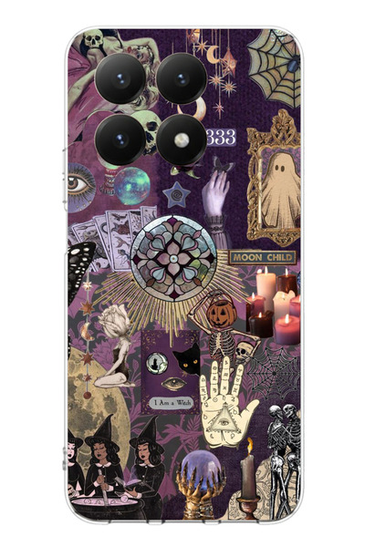 TechTree حافظة سيليكون متوافقة مع هاتف Xiaomi 15T من Hallowen Cadılar Astrolo...