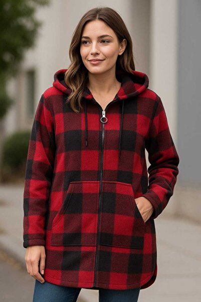 Tenra Women's Long Fleece Cardigan Wide Fit