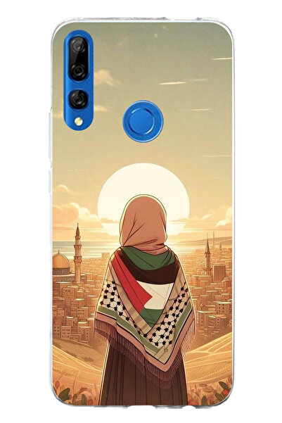 TechTree حافظة سيليكون متوافقة مع هاتف هواوي Y9 برايم (2019) فلسطين ليبرتي جي...