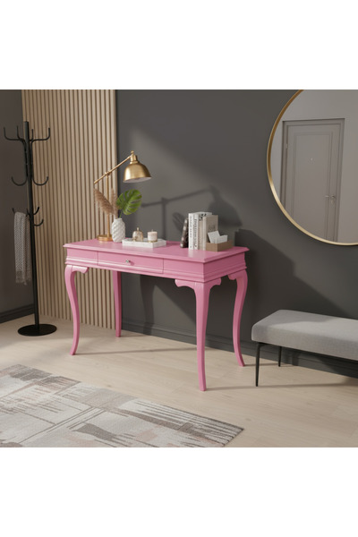 Wooding Mobilya 80 Cm Masif Rustik Pembe Dresuar