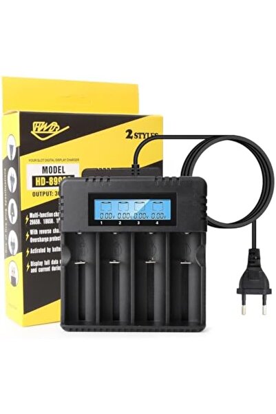 Goldorion OR-8992A Dört Yuvalı LCD Ekranlı Pil Şarj Cihazı