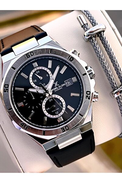 Daniel Klein Leather Cord Inner Dial Functions Active 3 Atm Water Resistant M...