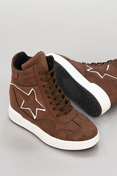 kajal ayakkabı Frm 163 Star Detailed Hidden Heel Zippered Boots