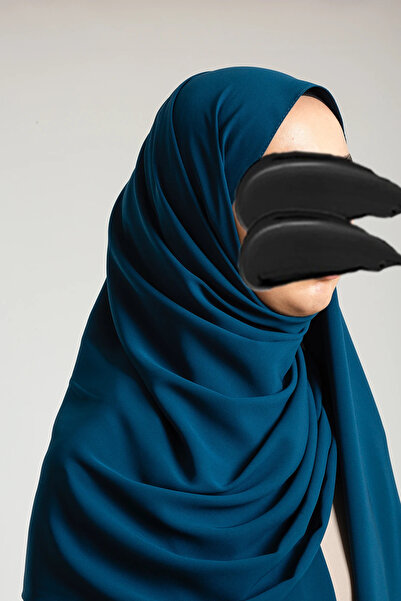 Lemaye Medina Silk Soft Shawl - Petrol Blue