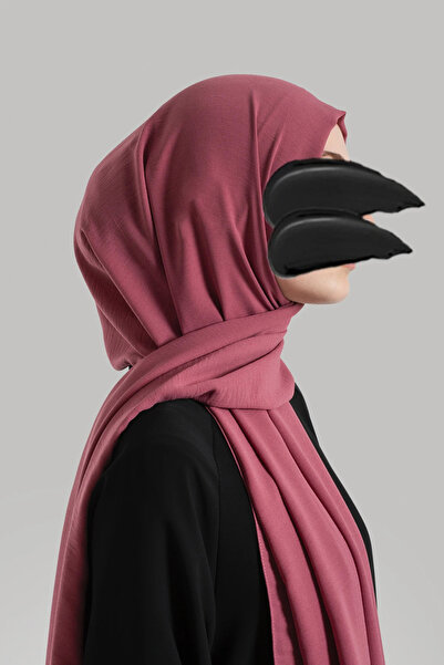 Lemaye Cazz Krep Oversized Shawl - Dark Pink