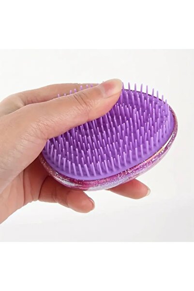 Butikhly Comb Round Dark Blue and Pink