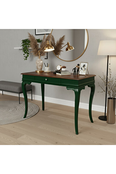 Wooding Mobilya 100 Cm Masif Rustik Yeşil Ceviz Dresuar