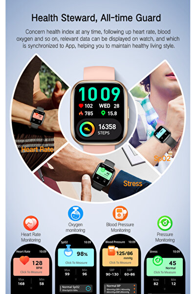 COOSTAR Smartwatch COOSTAR® Unisex- SILVER