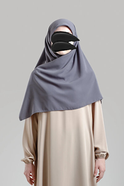 Lemaye Medine İpeği Eşarp - Gri