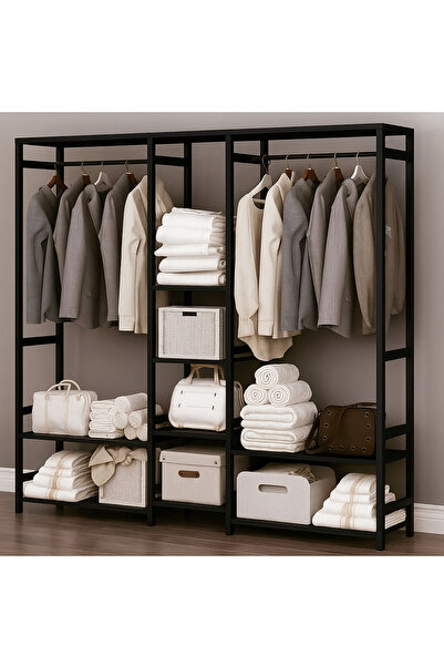 MODERN LİFEE Özel Renk Doğal Ahşap Çok Amaçlı Gardırop 30x140x151 cm