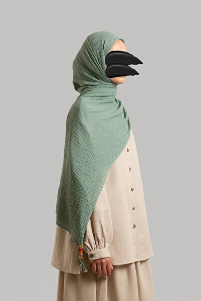 Lemaye Soft Muslin Shawl - Mint
