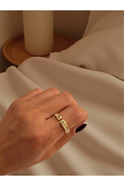 Bo Takı ve Aksesuar خاتم قابل للتعديل بحجر الزركون