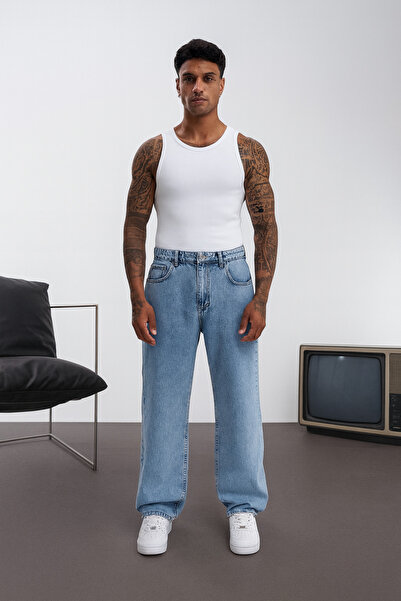 ElitWear Erkek Düz Baggy Pantolon