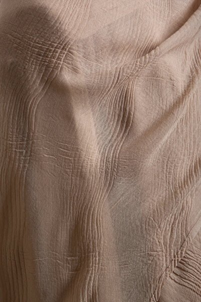 Lemaye Σάλι μουσελίνας με μποέμικο σχέδιο - ανοιχτό καφέ