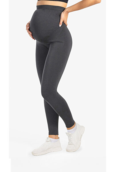 cervus Bloomar Women's Seamless Maternity Leggings – Stretchy with Abdominal Support and Stitch-Free Maternity Leggings