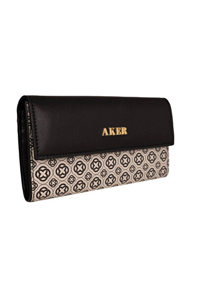 Aker Black and White Wallet Cnt20164