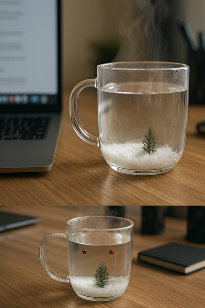 Bymiel Çift Cidarlı Kupa Barak /Kış Temalı