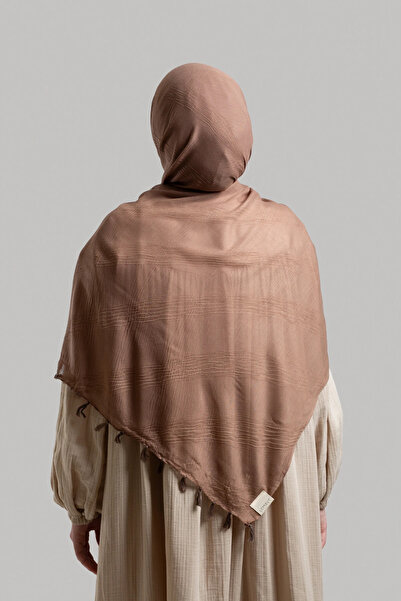 Lemaye Σάλι μουσελίνας με μποέμικο σχέδιο - Bitter Brown