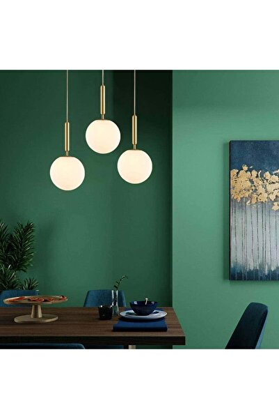 NO BRAND LED Pendant, Trilight, Gold, 3xE27