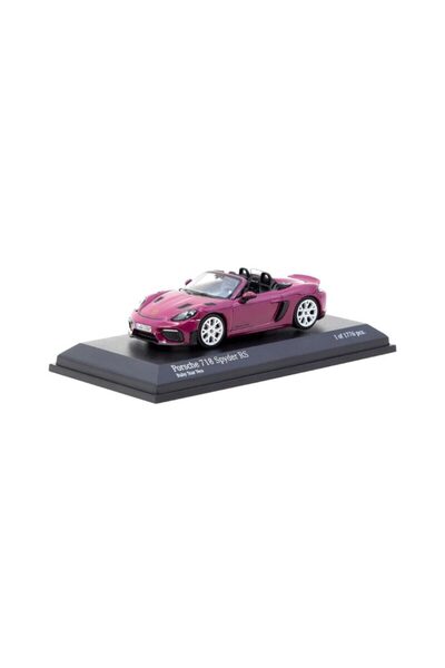Tarmac Macheta auto Porsche 718 Spyder Rs Roz 1:64 Works