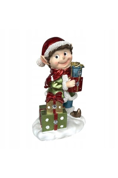 Zd Trading Christmas Figurine Illuminated Elf with LED, 34x22.5x15cm, Multicolor
