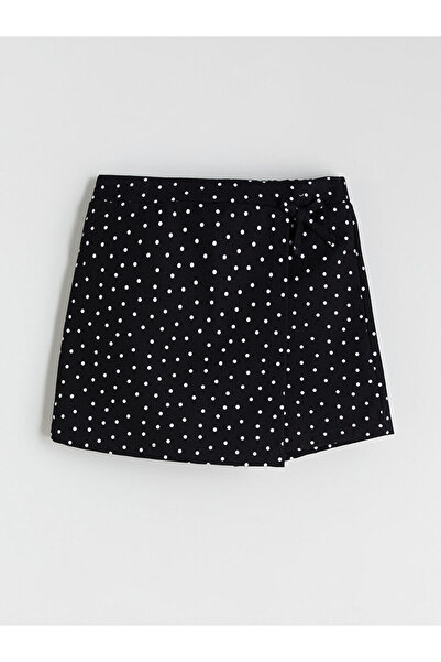 LC Waikiki Fustă-pantalon pentru fete cu talie elastică și buline