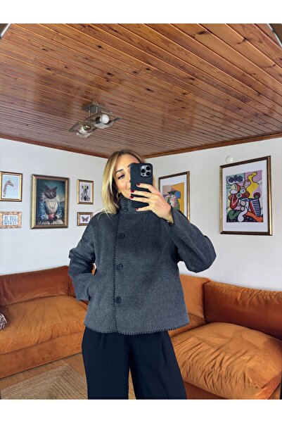 Butik FÜME KAŞE CEPLİ CEKET