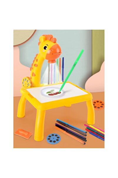 Askımo Işıklı ve Projeksiyonlu 38 x 30 cm Ayaklı Yazı Tahtası Okul Öncesi Çoc...