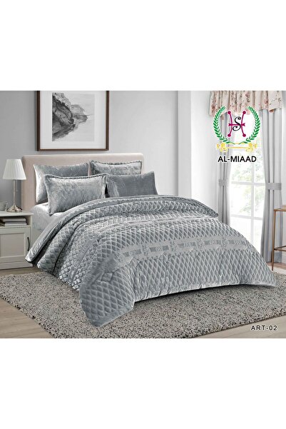 Moon ART Bridal Palace 6-piece double-sided faux fur bedspread for a warm and...