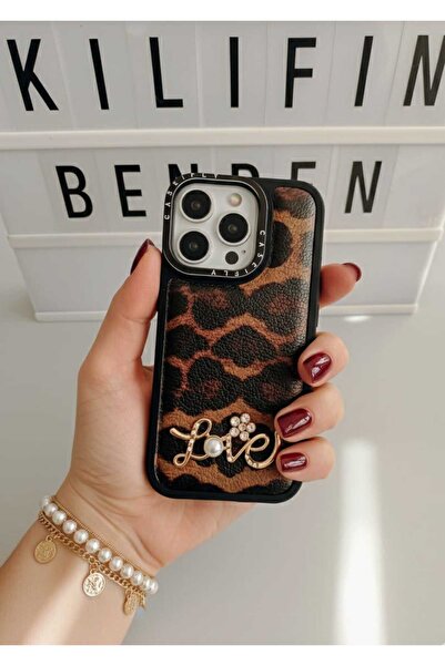 kılıfınbenden غطاء هاتف آيفون 16 بنمط الفهد