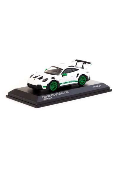 Tarmac Macheta auto Porsche 911 (992) Gt3 RS Alb 1:64