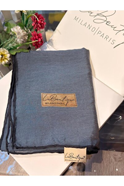 La Boutique Eşarp La Boutique Güz Yaz Serinliği Düz Bitkisel Şal