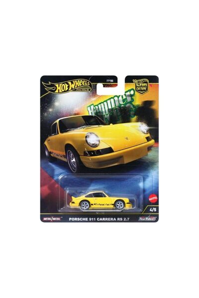 HOT WHEELS Macheta auto Porsche 911 Carrera Rs 2.7 Galben 1:64 Hotwheels