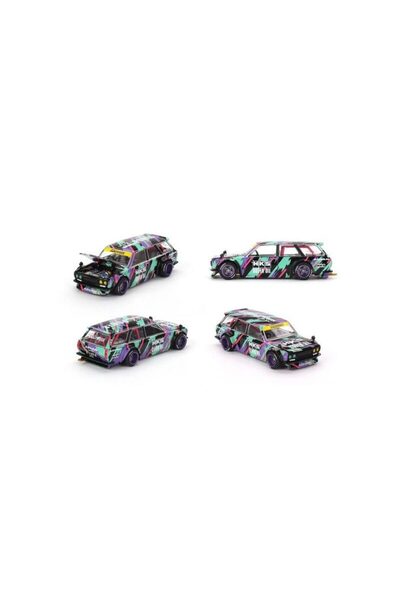 mini gt Macheta auto Datsun 510 Wagon Hks V1 1969 1:64 KHMG144