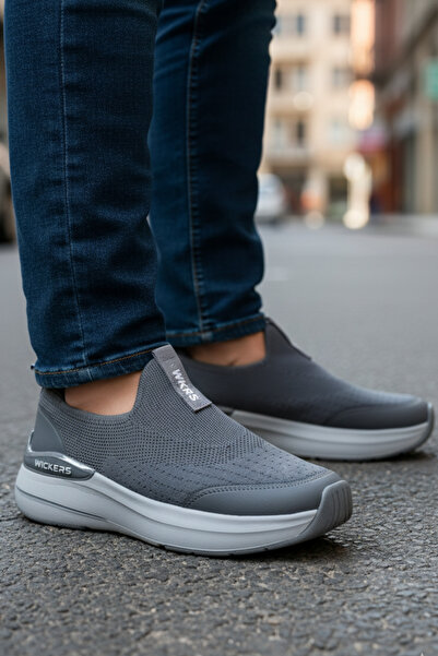 Wickers أحذية المشي الرياضية للرجال بدون أربطة، خفيفة الوزن وقابلة للتنفس