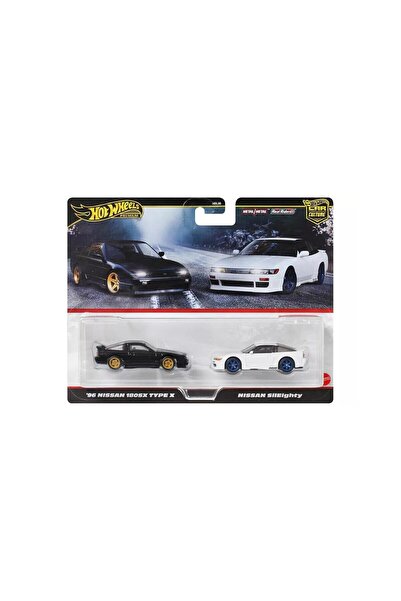HOT WHEELS Machete auto Pachet 2 Nissan 180sx Type X 1996 și Nissan Sileighty...