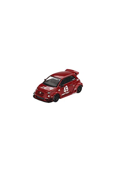 mini gt Модел на кола Fiat Abarth 595 #49 Lb-Works X Abas Red 2024 1:64 MGT00...