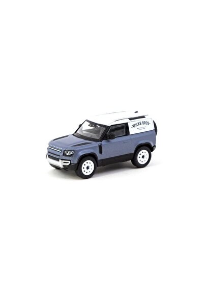 Tarmac Macheta auto Land Rover Defender 90 Blue-Grey 1:64 Works